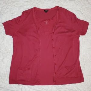 Talbots Two-piece Short-sleeved Sweater Set